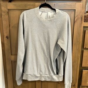 Alo Yoga Grey Long Sleeve Crewneck Sweater
